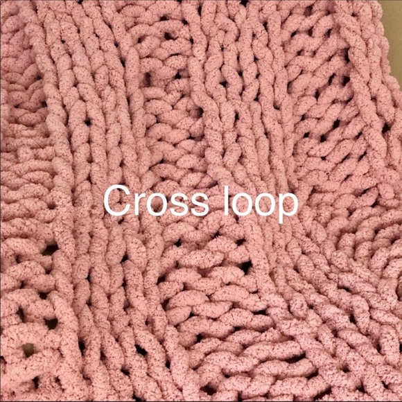 ๐ฅ๐ฅNWT! HANDKNIT! Marroon and grey only! On sale!!! Chunky loop blanket! - Picture 7 of 13